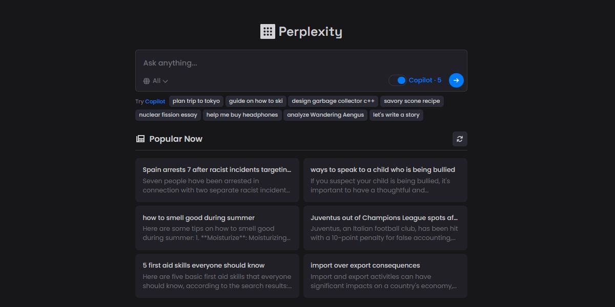 perplexity-homepage