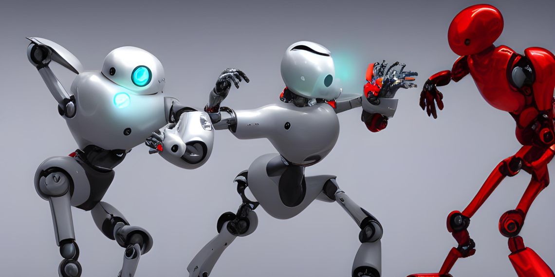 two-white-robots-fighting-a-red-robot